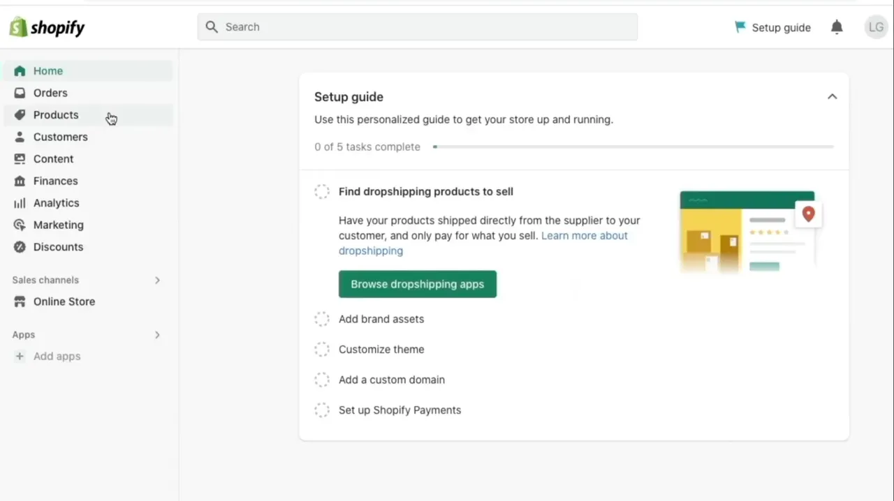 Add products on your Shopify store